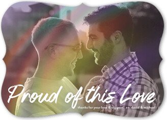 Greeting Cards: Proud Prism Pride Month Greeting Card, White, 5X7, Matte, Signature Smooth Cardstock, Bracket