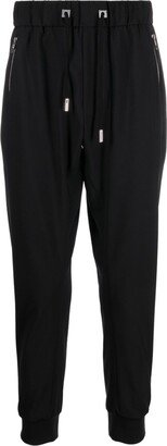 Drawstring Tapered-Leg Trousers-AG