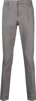 Concealed-Fastening Cotton Tapered Trousers