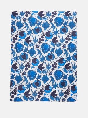 Set Of Two Wildbird-print Linen Placemats