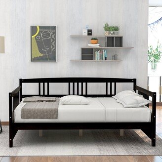 Aoolive Wood Daybed Twin/Full Size Daybed with Support Legs