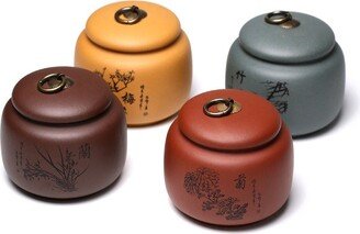 Ceramic Tea Canisters Small Chinese Cans For