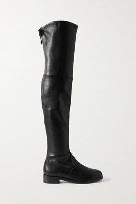 Lowland Bold Leather Over-the-knee Boots - Black