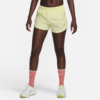 Women's Tempo Brief-Lined Running Shorts in Green-AC