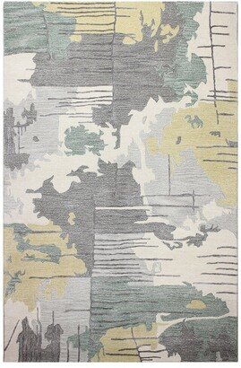 Bashian Ratna W/Artsilk Contemporary Wool-Blend Rug