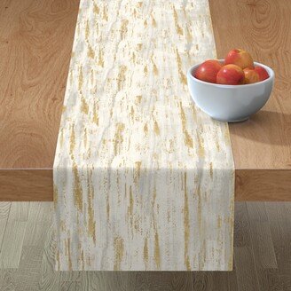 Table Runners: Painted Texture Birch Table Runner, 90X16, Yellow