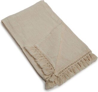 Set-Of-Two Fringed Bathroom-Towels