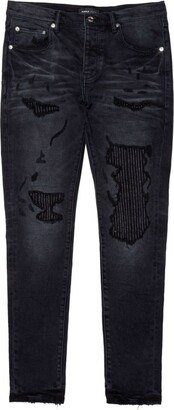 Patch-Detail Skinny Jeans