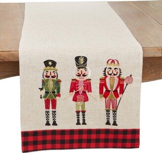 Saro Lifestyle Winter Wonderland Nutcracker Table Runner, 16