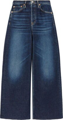 High-Rise Wide-Leg Jeans-AM