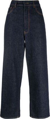 High-Rise Wide-Leg Jeans-AN