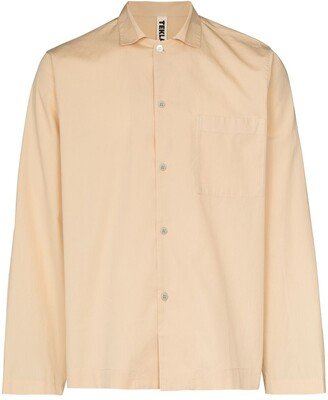 Buttoned Poplin Pajama Shirt-AA