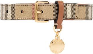 Checked Medium Dog Collar