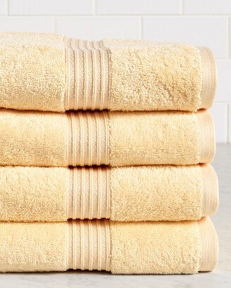 Solid Absorbent 4Pc Bath Egyptian Cotton Towel Set