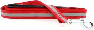 Doggie Design Basic Reflective Safety Strip Dog Leash - Red