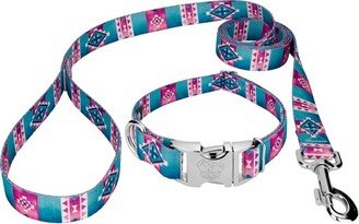 Country Brook Petz Premium Albuquerque Dog Collar and Leash (5/8 Inch, Small)