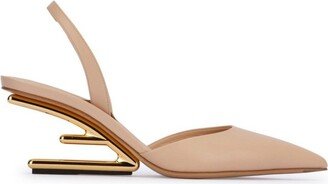 F-Shaped Heel Slingbacks