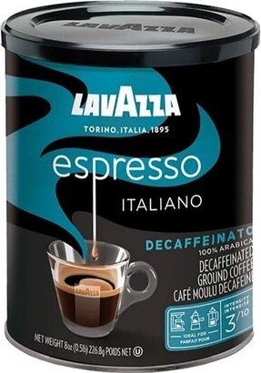 LavAzza Espresso Decaffeinated Ground Coffee in Can (Pack of 2)