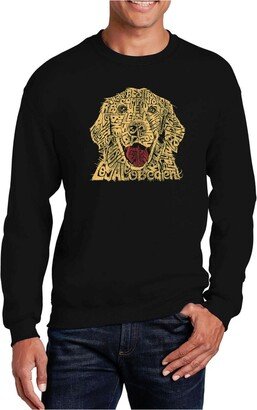 Men's Word Art Dog Crewneck Sweatshirt