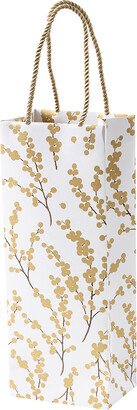 Caspari Tote Bottle Berry Branch Gold/Ivory