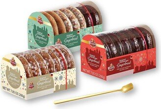 Wicklein Trio Pack Nurnberger Christmas Gingerbread Lebkuchens Glazed, Chocolate, & 3 Varieties 7.05 Oz./200 G. Each | Pack Of 3