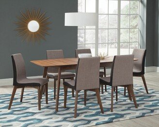 CDecor Lana Black and Natural Walnut 5-piece Dining Set