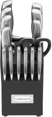 15Pc Triple Rivet Built-In Sharpener Block Set