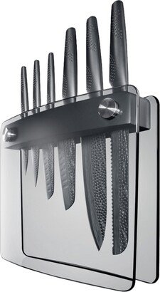 Cuisine::pro Id3 Black Samurai Sakai Knife Block Asset Set, 7 Piece