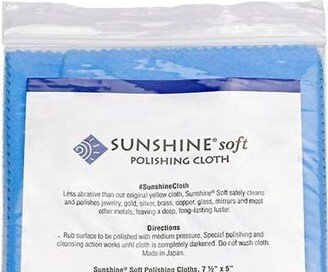 Sunshine® Soft Polishing Cloth, Jewelry Cleaning 1 Large 7 1/2 X 5 Sunshine Soft Silver Gold Copper Brass