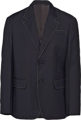 Single-Breasted Wool Blazer-BY