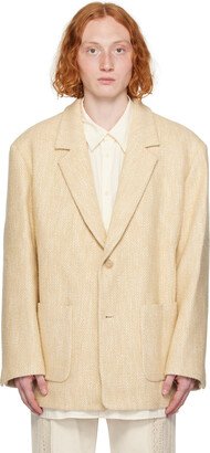 Beige Oversized Blazer