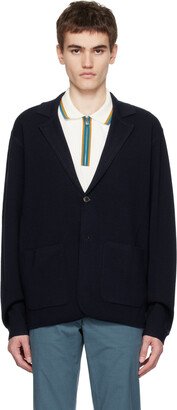 Navy Notch Lapel Blazer