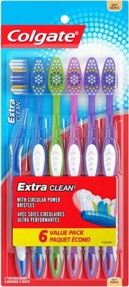 Extra Clean Full Head Soft Toothbrush - 6ct