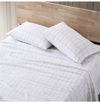 Northern Plaid 4Pc Grey Sheet Set