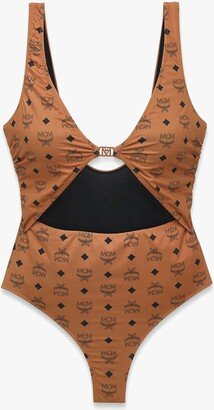 Monogram Print Swimsuit