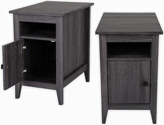 Set of 2 Nightstand, 1-Drawer Wooden End Table Bedside Table-AA