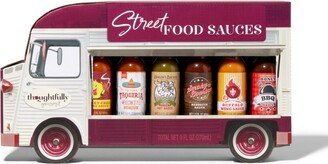 Thoughtfully Gourmet, Street Food Sauces Hot Sauce and Bbq Gift Set, Set of 6