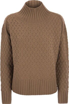 Turtleneck Knitted Jumper-AN