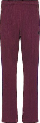 Boot Cut Track Pant in Wine