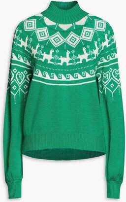 Fair Isle intarsia turtleneck sweater