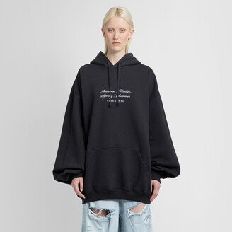 Woman Black Sweatshirts-AB