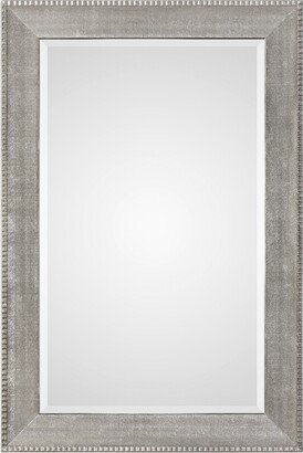 Leiston Oversized Contemporary Portrait Full Length Wall - Metallic Silver