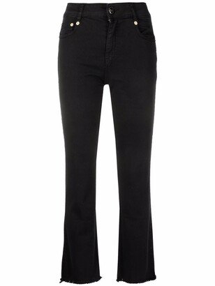 Mid-Rise Kick-Flare Trousers