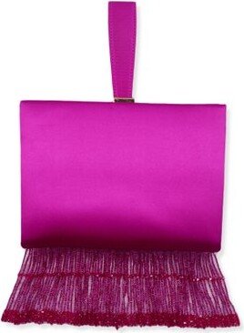 Fringed Satin Handbag