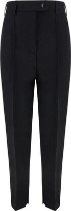 High-Waist Tapered-Leg Trousers-AD