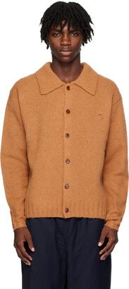 Brown Embroidered Cardigan