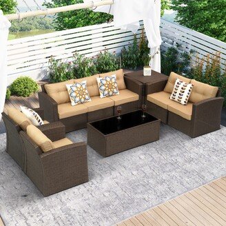 Royalcraft 9 Piece PE Rattan Wicker Outdoor Patio Furniture Set