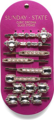 TJMAXX 8Pk Rhinestone Bobby Pin Set