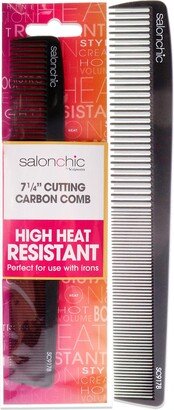 Cutting Carbon Comb High Heat Resistant 7.25 by SalonChic for Unisex - 1 Pc Comb