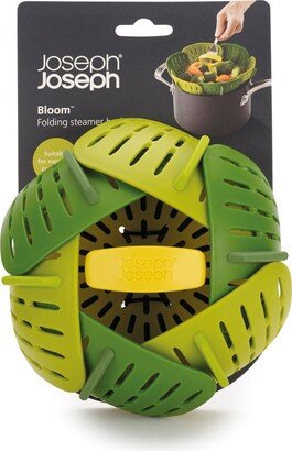 Bloom Folding Steamer Basket Green and Yellow